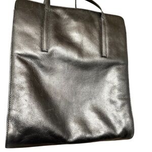 Arnold Churgin vintage three fold leather long tote EUC almost new! Very modern
